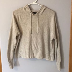 Cream Hoodie with slight color